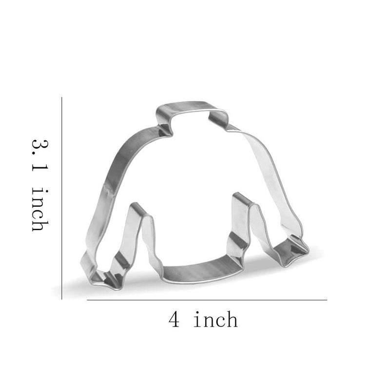 Keewah 4 inch Ugly Sweater Cookie Cutter â€“ Stainless Steel - Image 2